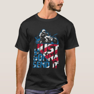 Camiseta Vou Enviar Bandeira Americana Quadriciclo At
