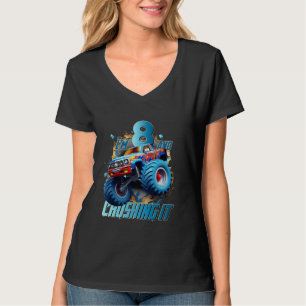Camiseta Vou esmagá-lo Monster Truck 8 anos