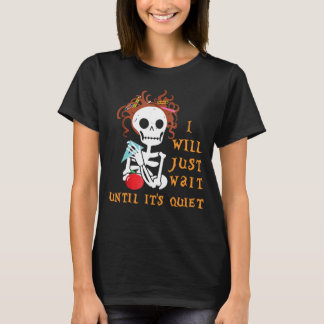 Camiseta Vou esperar até que seja o professor de Halloween