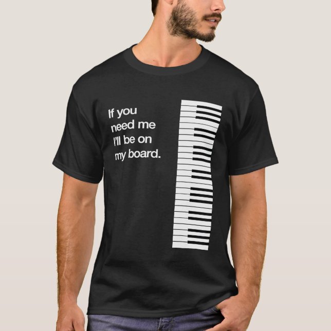 Camiseta Vou Estar No Meu Conselho Piano Chaves Engraçadas  (Frente)
