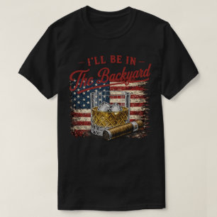 Camiseta Vou Estar No Quintal Amante de Bourbon e Charuto