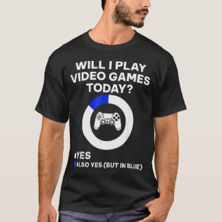 Camiseta Vou Jogar Videogames Hoje Roupa de Jogador de Vide