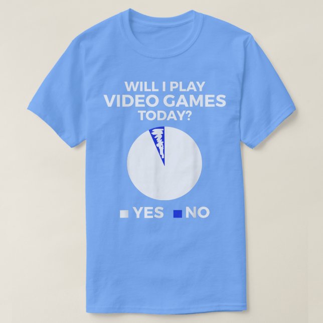 Camiseta Vou jogar Videos games hoje Engraçado Jogando T (Frente do Design)