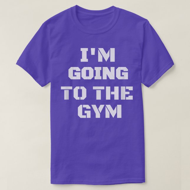Camiseta Vou para a Perda de Peso do Eercise Gym  (Frente do Design)