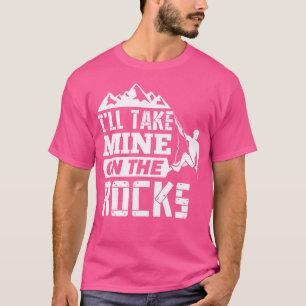 Camiseta Vou Pegar A Minha Nas Rochas Engraçadas Subindo