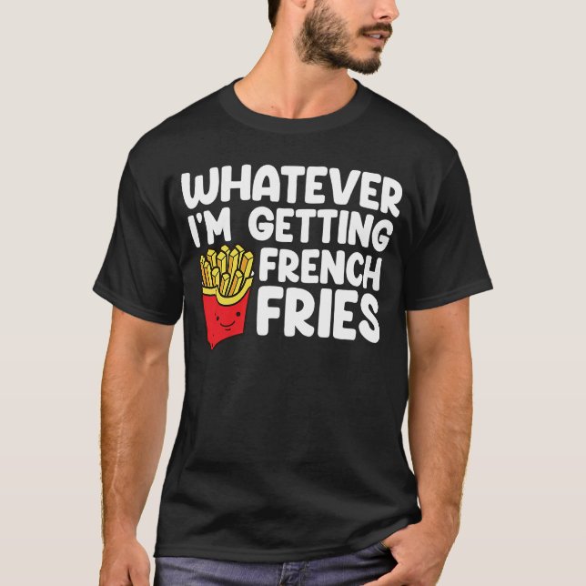 Camiseta Vou pegar fadas francesas rápido Comida francês Fr (Frente)