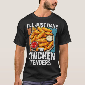 Camiseta Vou Pegar Só Os Tenders De Frango Engraçado _2