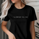 Camiseta Vou Pensar Mais Tarde, Minimalista Personalizado<br><div class="desc">Eu vou pensar demais nessa camiseta mais tarde. Faz um dom fantástico para os introvertidos.</div>