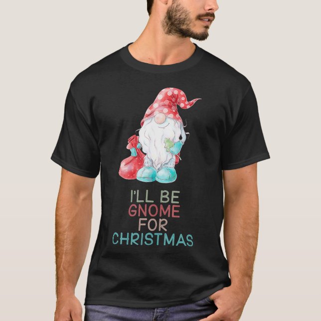 Camiseta Vou Ser Gnomo Para O Presente Gnomo De Natal (Frente)