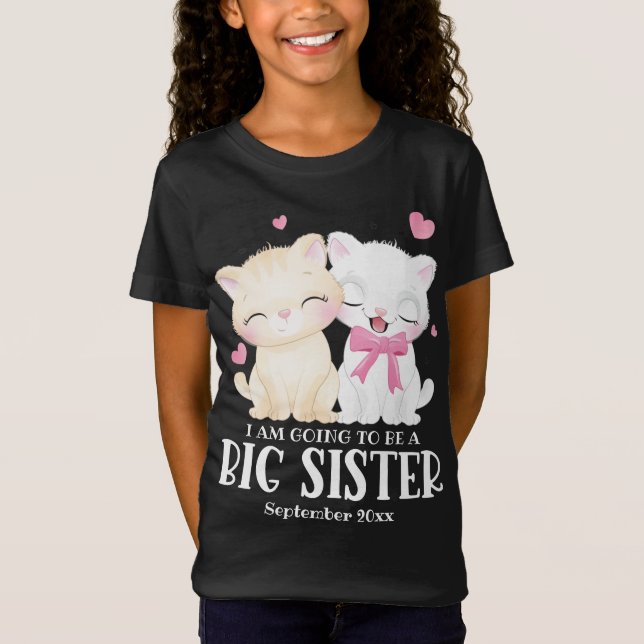 Camiseta Vou Ser Um Anúncio De Bebê Irmã. (Frente)
