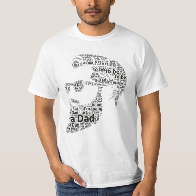 Camiseta Vou ser um anúncio de gravidez Pai (Frente)