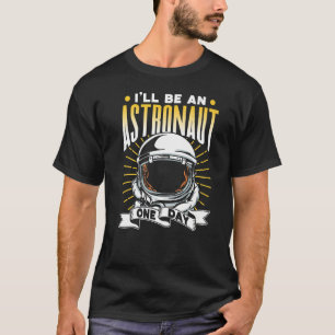 Camiseta Vou Ser Um Astronauta Um Dia Astronomia De Foguete