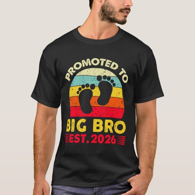 Camiseta Vou Ser Um Grande Irmão 2026 Promovido Para O Gran (Frente)
