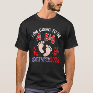 Camiseta Vou Ser Um Grande Irmão Na Gravidez De 2023