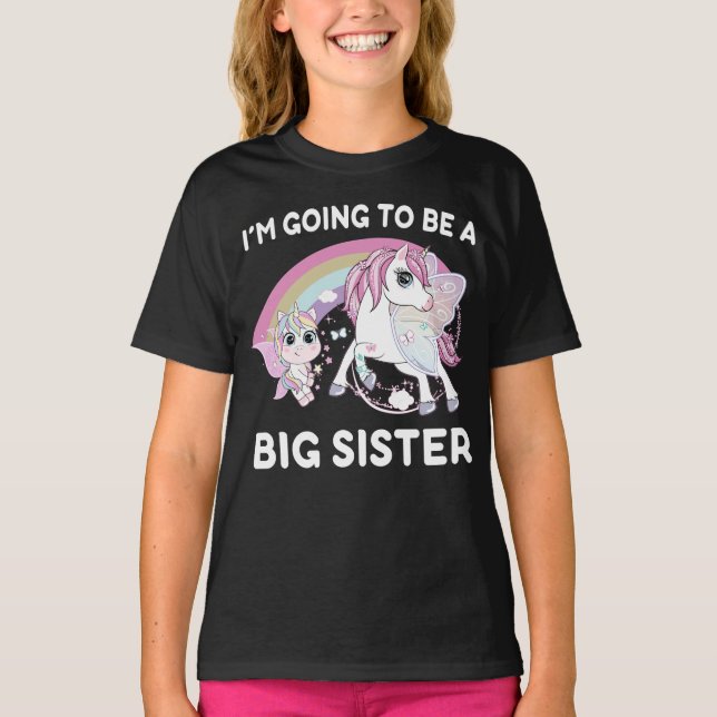 Camiseta Vou Ser Uma Irmã Grande (Frente)