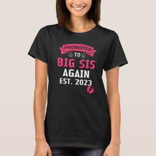 Camiseta Vou Ser Uma Irmã Grande Novamente 2023 Big Sis A