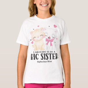 Camiseta Vou Ser Uma Irmã Mais Velha Anúncio de Bebê