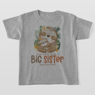 Camiseta Vou Ser Uma Irmã Mais Velha Anúncio de Preguiça