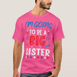 Camiseta Vou Ser Uma Irmã Mais Velha Revelação do Sexo Fogo