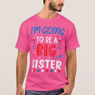 Camiseta Vou Ser Uma Irmã Mais Velha Revelação do Sexo Fogo