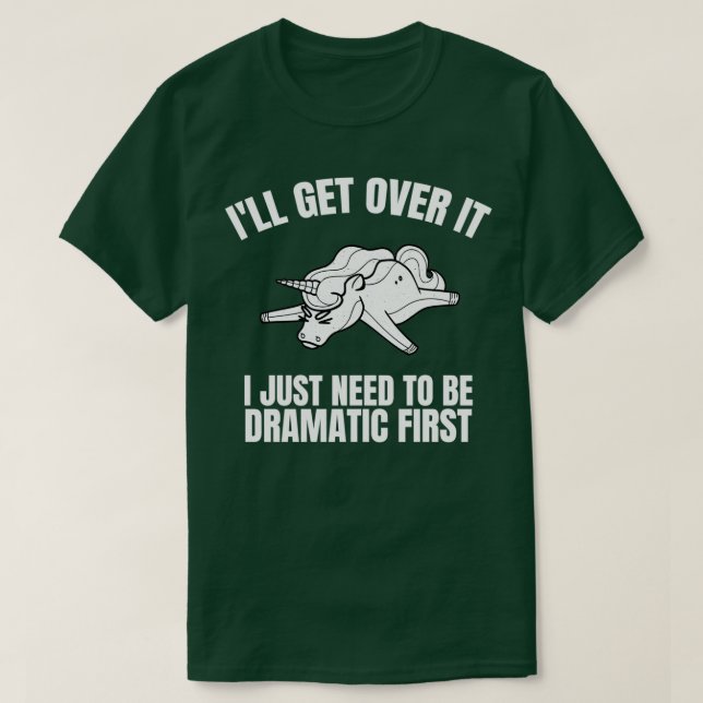 Camiseta Vou Superar Isso Eu Só Preciso Ser Dramático Prime (Frente do Design)