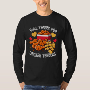 Camiseta Vou Twerk Por Tenders De Frango  Custo De Frango F