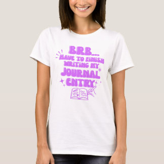 Camiseta Vou Voltar Tenho Que Terminar De Escrever Minha En