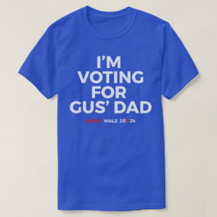 Camiseta Vou votar no Pai do Gus - Harris Walz 2024