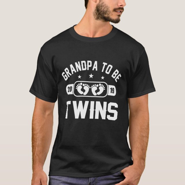 Camiseta Vovô a ser gêmeos 2019 - avô a ser (Frente)