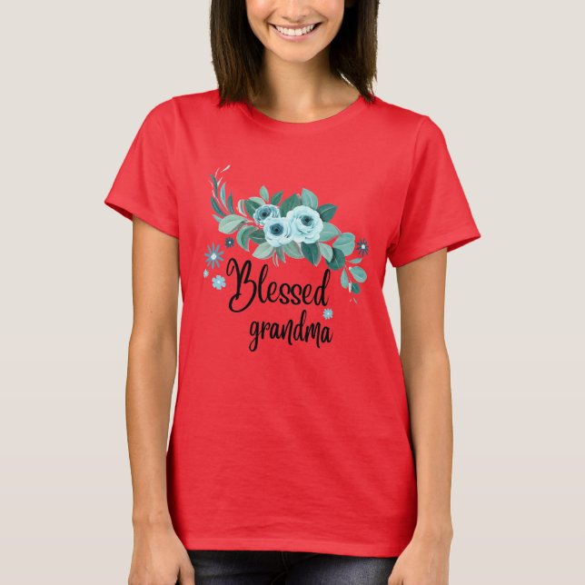 Camiseta Vovó abençoada (Frente)