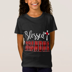 Camiseta Vovó abençoada Cruz Caro Natal Engraçada Vovó