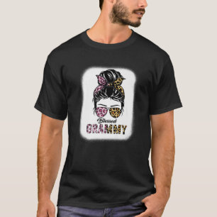 Camiseta Vovô Abençoado, Leopard Mensagem De Vovó