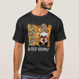 Camiseta Vovó Abençoado Seja Obrigado da família Gnome Fall
