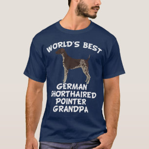 Camiseta Vovô alemão do ponteiro de cabelos curtos do mun