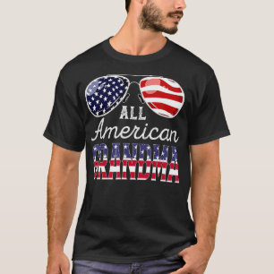 Camiseta Vovó Americana, 4 de julho, roupas para Fami