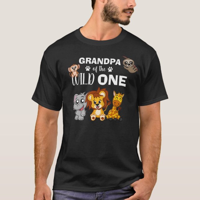 Camiseta Vovô Animal Selvagem Safari Zoo Selvagem Única (Frente)