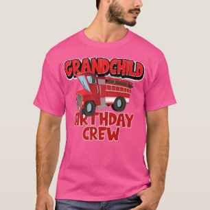 Camiseta Vovô Aniversário da Tripulação Fogo Bombeiro Bi