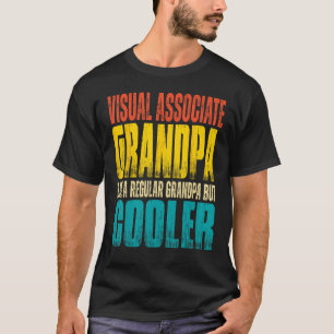 Camiseta Vovô Associado Visual Como um Gran Regular
