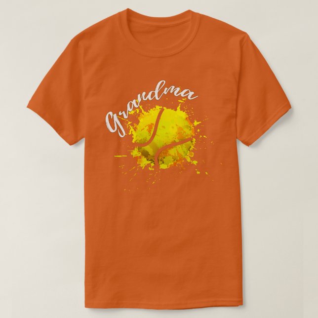 Camiseta Vovó Baseball Colorida (Frente do Design)