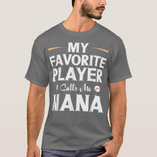 Camiseta Vovó Baseball Sobrou Minhas Chamadas Favoritas De