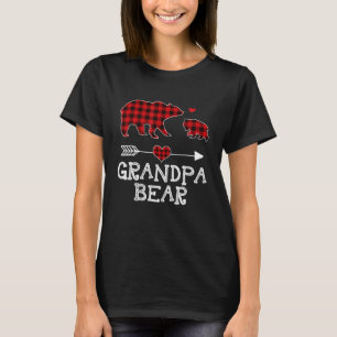 Camiseta Vovô Bear Buffalo Xadrez Red Buffalo Xadrez Famíli