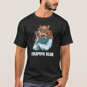 Camiseta Vovô Bear Twin Bebês Avô Avô netos