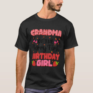 Camiseta Vovó Berry Primeiro Aniversário Festa de Morango