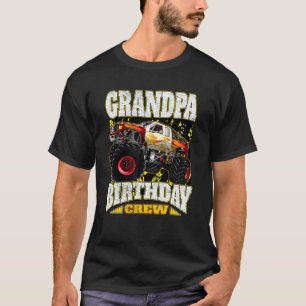 Camiseta Vovô Birthday Crew Monster Truck