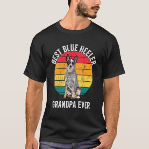 Camiseta Vovô Blue Heeler Vintage Gado australiano