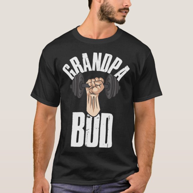 Camiseta Vovô Bod Engraçado Vovô Arte bissexual (Frente)