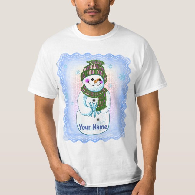 Camiseta Vovó Boneco de Neve (Frente)