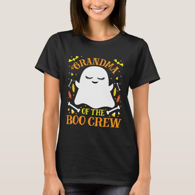 Camiseta Vovó Boo Crew Ghost Matching Family (Frente)