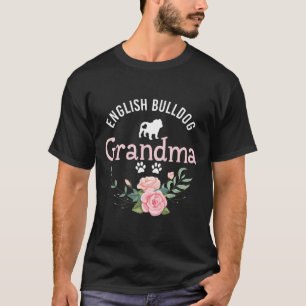 Camiseta Vovó Bulldog Oferece Mulheres Cachorro Bonito Fest