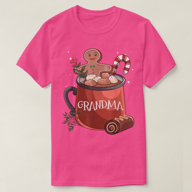 Camiseta Vovó Cacau Mug Gingerpão Cookie Xmas Christma (Frente do Design)